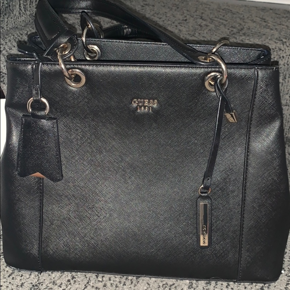 Guess- Kamryn Logo Shopper Tote- Black!